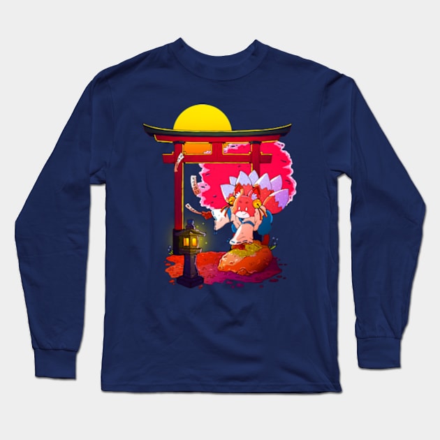 SHINTO KITSUNE Long Sleeve T-Shirt by Chofy87